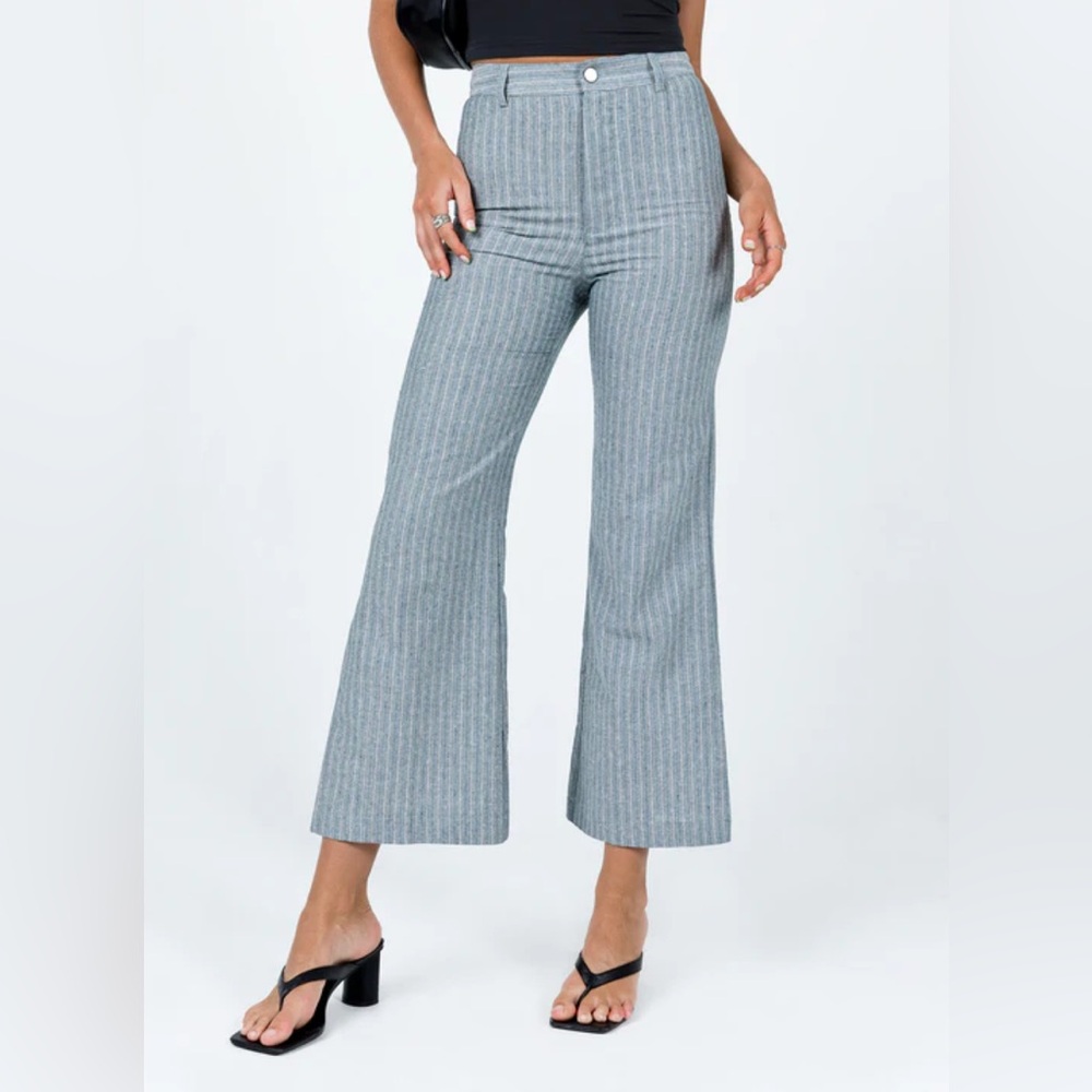 Princess Polly Linen Rach Pants Grey